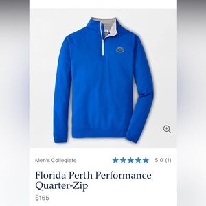 Peter Milar Florida Perth Performance Quarter-Zip Jacket - Blue